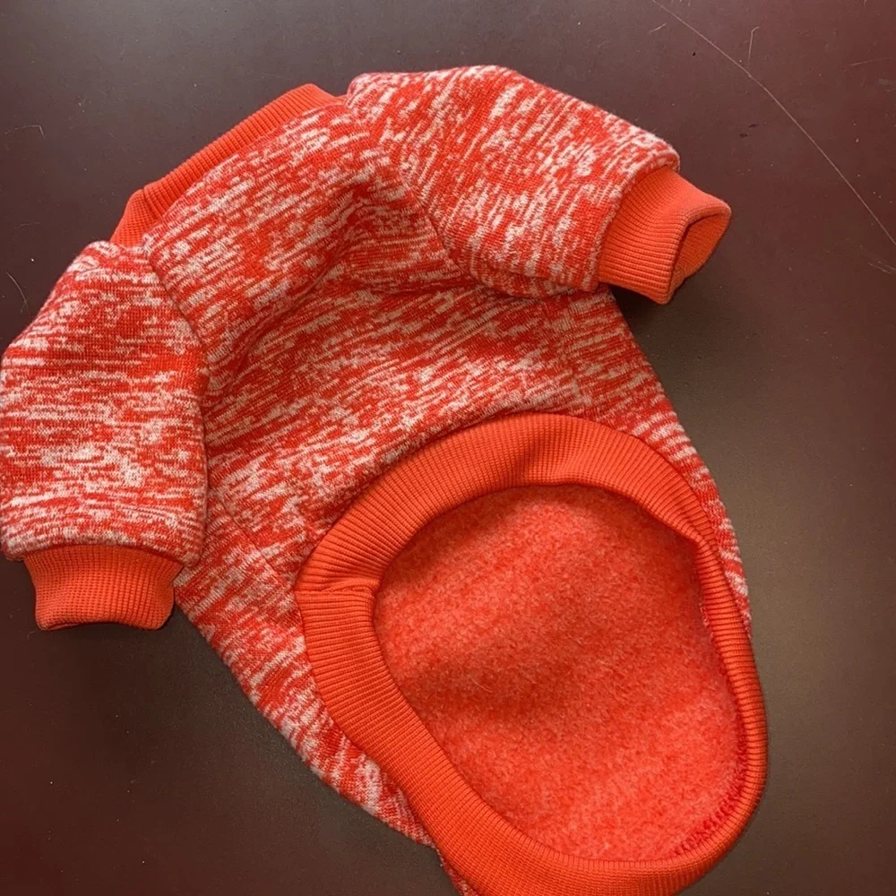 Salmon Orange Basic Pet Sweatshirt